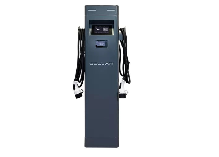 Ocular IQ Dual Port Tower | 2 x 22 kW | Three Phase | w/5m cable Type 2